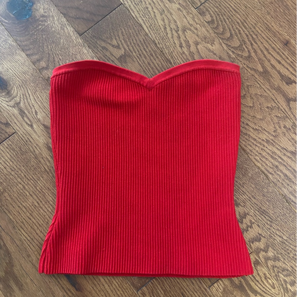 Babaton Vibrant Red Knit Top